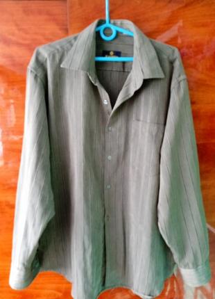 Рубашка оливковая мужская р.48-526 фото