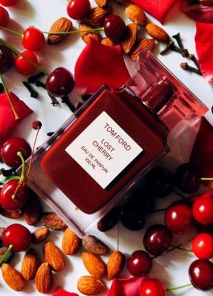Хит! 🍒 1 мл lost cherry soleil blanc bitter peach tom ford original 🍒 парфюми духи парфумована вода распив затест отливант унісекс