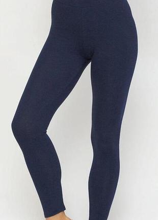 Классные хлопковые стрейчевые темно-синие лосины леггинсы george 🍒🍓🍒
