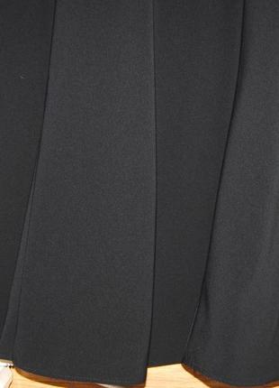 Женственная брендовая черная юбка миди на подкладке пот 38 см3 фото