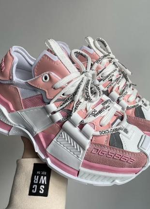 Женские кроссовки space pink white 36-37-38-39-40