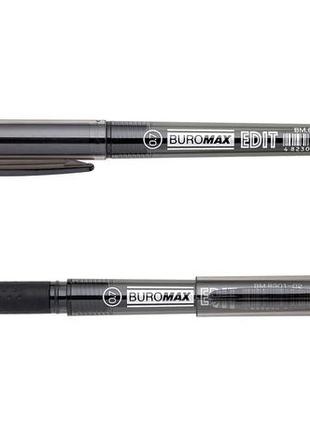 Набор гелевых черных ручек пиши-стирай edit, 0.7 mm 12 шт в упаковке, bm.8301-02