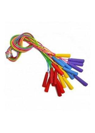 Скакалка резиновая, цветная, 2,8м, 10шт/упак., m-toys, 21292