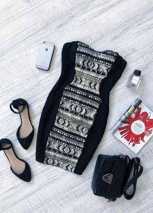 Сукня бюстьє в паєтках tally weijl