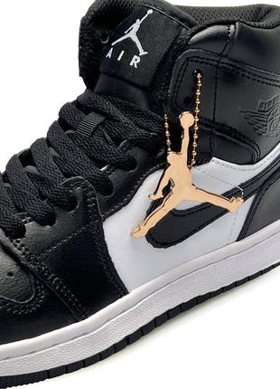 Женские кроссовки nike air jordan 1 high t black&amp;white”#найк6 фото