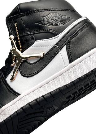 Женские кроссовки nike air jordan 1 high t black&amp;white”#найк7 фото