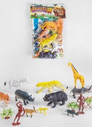 Набір тварин дикі сафарі а 581 (36) 15шт, в пакеті