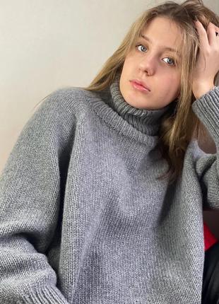 Женский свитер из итальянской мериносовой шерсти6 фото