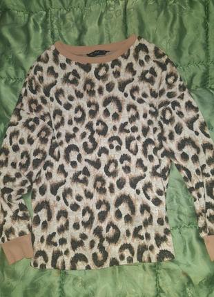Леопардовый свитшот, худи, пуловер