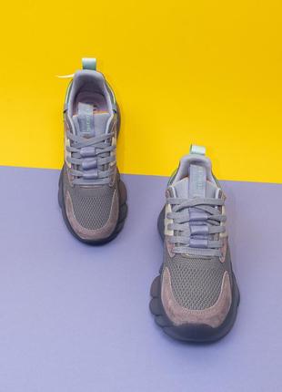 Жіночі кросівки замшеві фіолетові демісезонні 38 кроссовки женские замша iva3 фото
