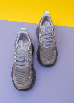 Жіночі кросівки замшеві фіолетові демісезонні 38 кроссовки женские замша iva6 фото