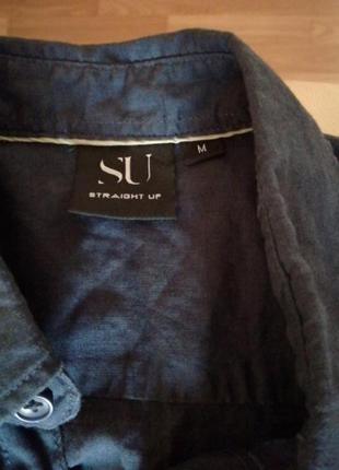 Рубашка мужская льняная от straight up su