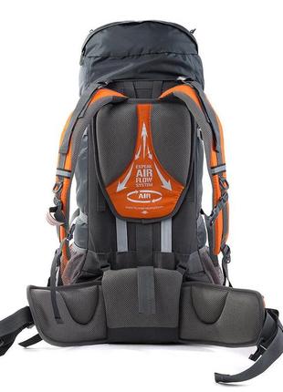 Рюкзак треккинговый (туристический, походный) naturehike orange&grey оранжевый2 фото