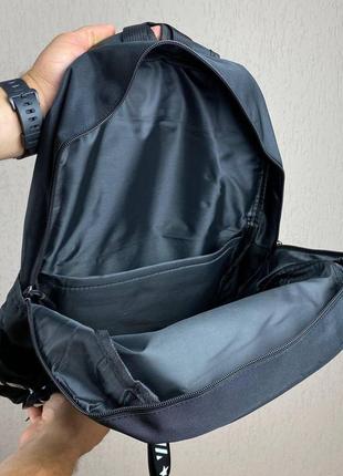 Городской черный рюкзак портфель повседневный унисекс прочный с удобными отделениями водоотталкивающий6 фото