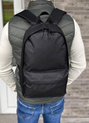 Черный текстильный городской рюкзак портфель town style
