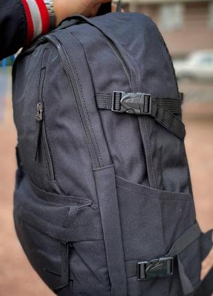 Мужской рюкзак спортивный городской портфель черного цвета много отделений вместительный повседневный рюкзак6 фото