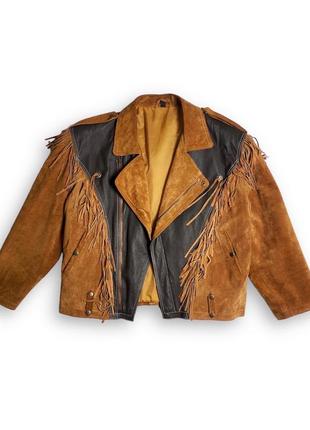 Vintage wild west jacket, куртка, косуха, кожанка2 фото