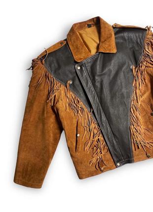 Vintage wild west jacket, куртка, косуха, кожанка5 фото