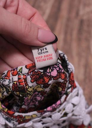 Легкая шифоновая блуза в цветочный принт tu 7 лет4 фото