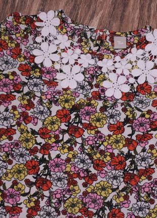 Легкая шифоновая блуза в цветочный принт tu 7 лет2 фото