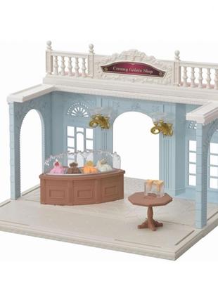 Sylvanian families calico critters town — магазин кремового морозива