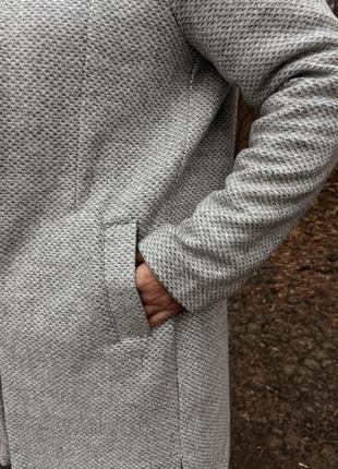 Кардиган серый без подкладки с карманами5 фото