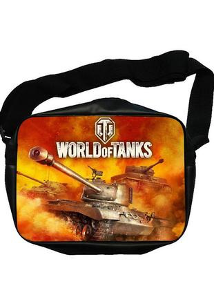 Сумка экокожа world of tanks wot с двухсторонним принтом (b0027)1 фото