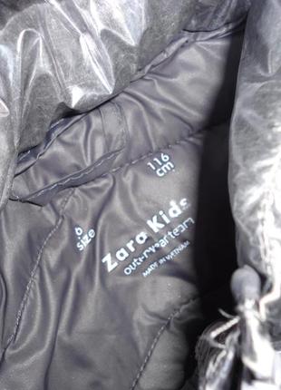 Демисезонная куртка zara 5-6 лет (рук. 40, шир.35, дл.42) холофайбер3 фото