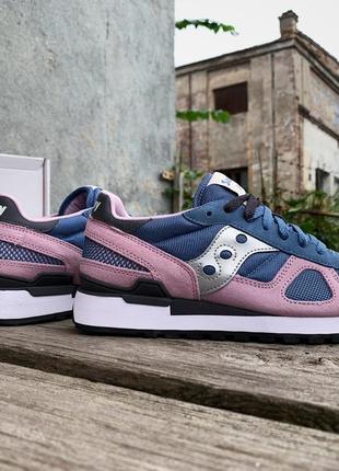 Женские кроссовки saucony shadow original 1108-795s blue/violet8 фото