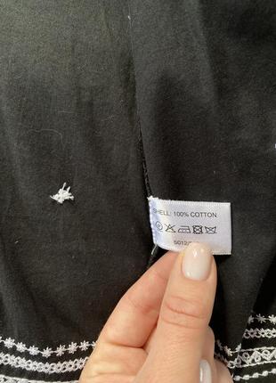 Коттоновая накидка с вышивкой блузка блузка вышиванка7 фото