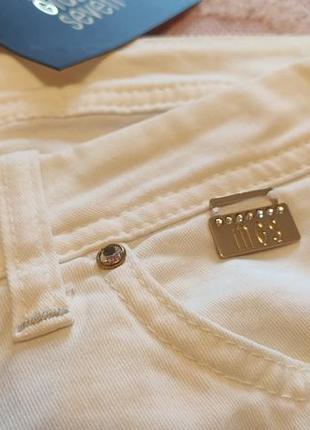 Новые брендовые белые скинни, джинсы, брюки maria grazia (100% оригинал, италия) 42 размер6 фото