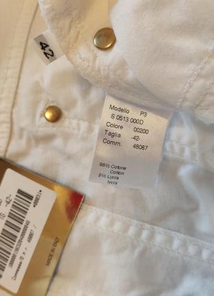 Новые брендовые белые скинни, джинсы, брюки maria grazia (100% оригинал, италия) 42 размер7 фото