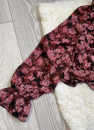 Блуза, блуза с принтом, блуза в цветы, яркая блуза3 фото