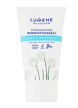 Гель для глубокого очищения для всех типов кожи lumene klassikko deep purifying gel wash