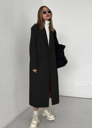 Женское длинное кашемировое пальто 42;44; 46 (2 цвета) rin847-310-pве2 фото