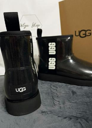 Черевики жіночі ugg classic clear mini boot black.4 фото