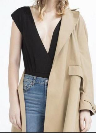 Боді в рубчик zara