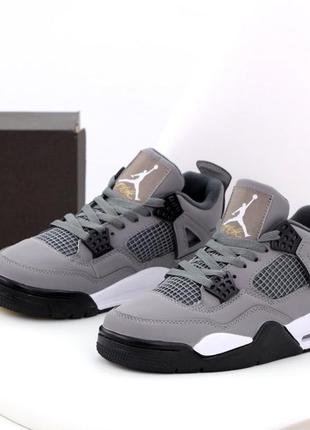 Кросівки nike air jordan 4 retro grey