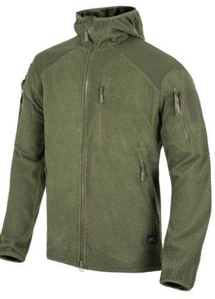 Кофта helikon alpha худі фліс olive green м