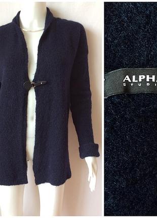 Alpha studio м'який кардиган темного синього кольору