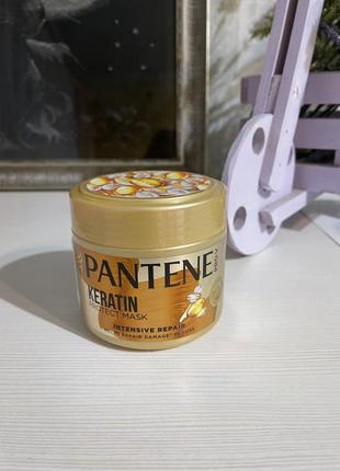 Маска для волос pantene pro-v intensive repair keratin protect mask интенсивное восстановление, 300 мл1 фото