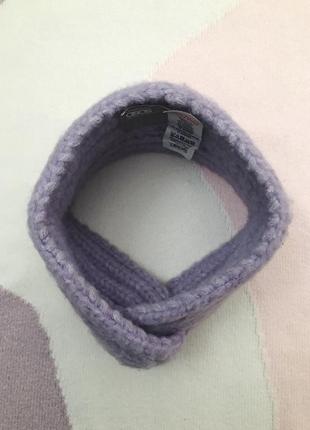 Нежно-сиреневая повязка на голову asos широкая вязаная повязка лиловая сиреневая фиолетовая чалма6 фото