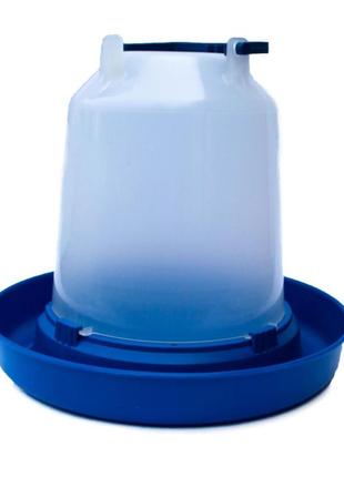 Поїлка на 5л вакуумна для птиці з пластиковою ручкою (різні кольори)