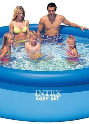 Переносной бассейн надувной intex 28120 (305х76 см) надувной круглый бассейн интекс для детей5 фото
