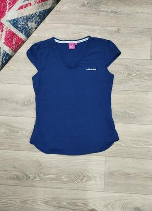 Футболка спортивна la gear футболка для занять спортом синього кольору