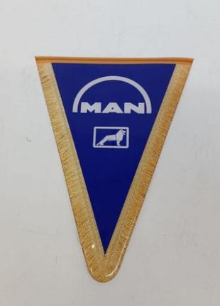 Декоративная наклейка треугольная man синяя