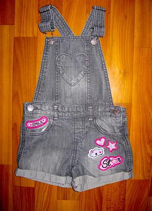 Джинсовый ромпер f&f на 4-5 лет