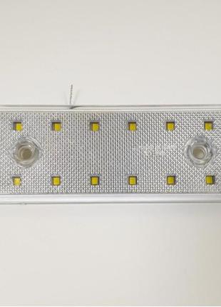 Фонарь габаритный led 12 белый 112*42мм