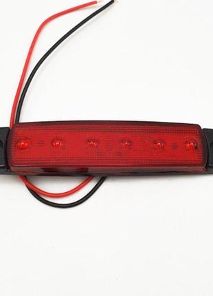 Фонарик декоративный красный 95х20 (led 6 диодов)