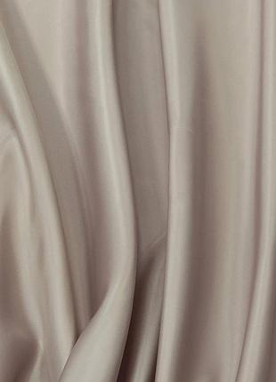 Тканина атлас підкладкова бежево-рожева для одягу